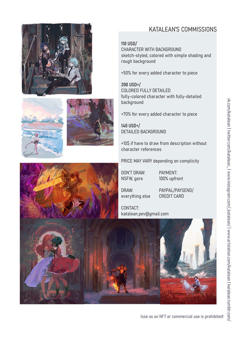 gonna open some slots for waiting list this Friday (13th) at 7PM GMT
still working on current ones but that's why I'm wanna have a list ready
one slot can mean several artworks, slot is per person