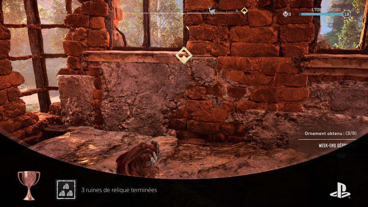 Jo_n14's tweet photo. Horizon Forbidden West
3 ruines de relique terminées (BRONZE)
#PlayStationTrophy #ExtraTrophées, @PlayStationFR https://t.co/t4VrsroZsU