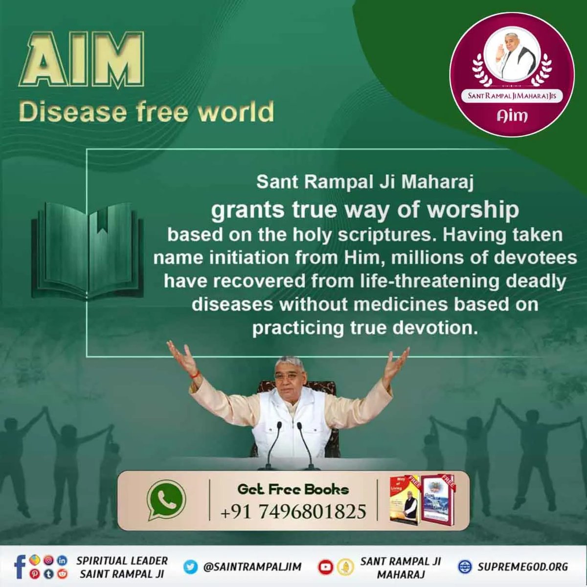 #Sant Rampal Ji Maharaj Ji is telling &amp; showing  to the world that what is the power of true spirituality.

Must visit :- Sant Rampal Ji Maharaj on YouTube.
#GodMorningWednesday
#WednesdayMotivation  pic.x.com/c9C9lFEKRu