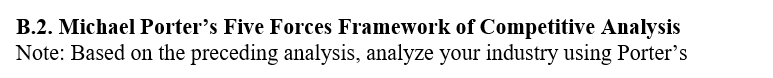 lf commissioner
strama paper
task: michael porter's five forces framework of competitive analysis