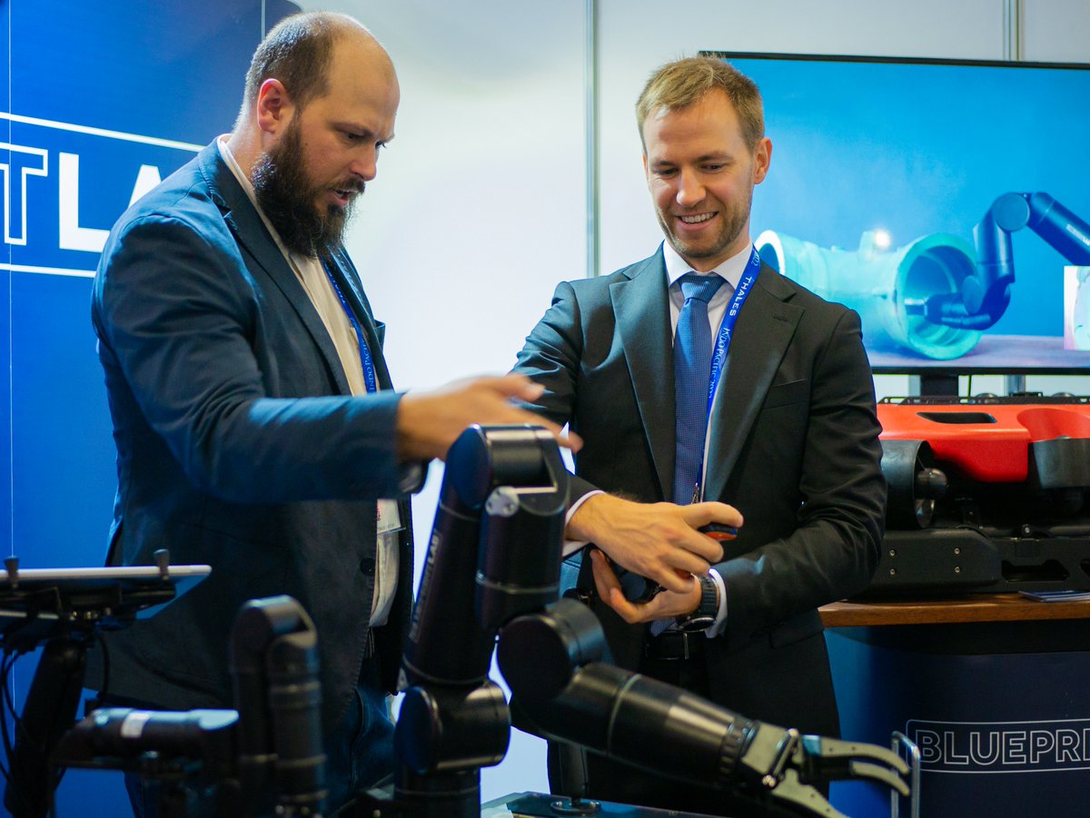 reach_robotics's tweet photo. We're all set for Day 2 of INDO PACIFIC International Maritime Exposition! ⚓️ Drop by Booth 1K22 today and tomorrow - say hello to our team and have a go operating our robotic arms to secure objects to their targets 🦾

See you there! 🇦🇺
#indopacific2022 #targetpractice #robotics https://t.co/vhrv8JLgtW