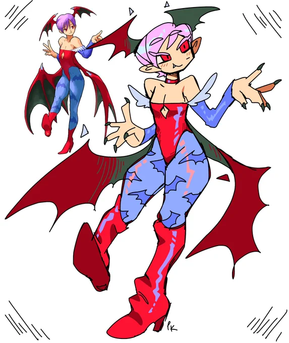 cute girl from darkstalkers 