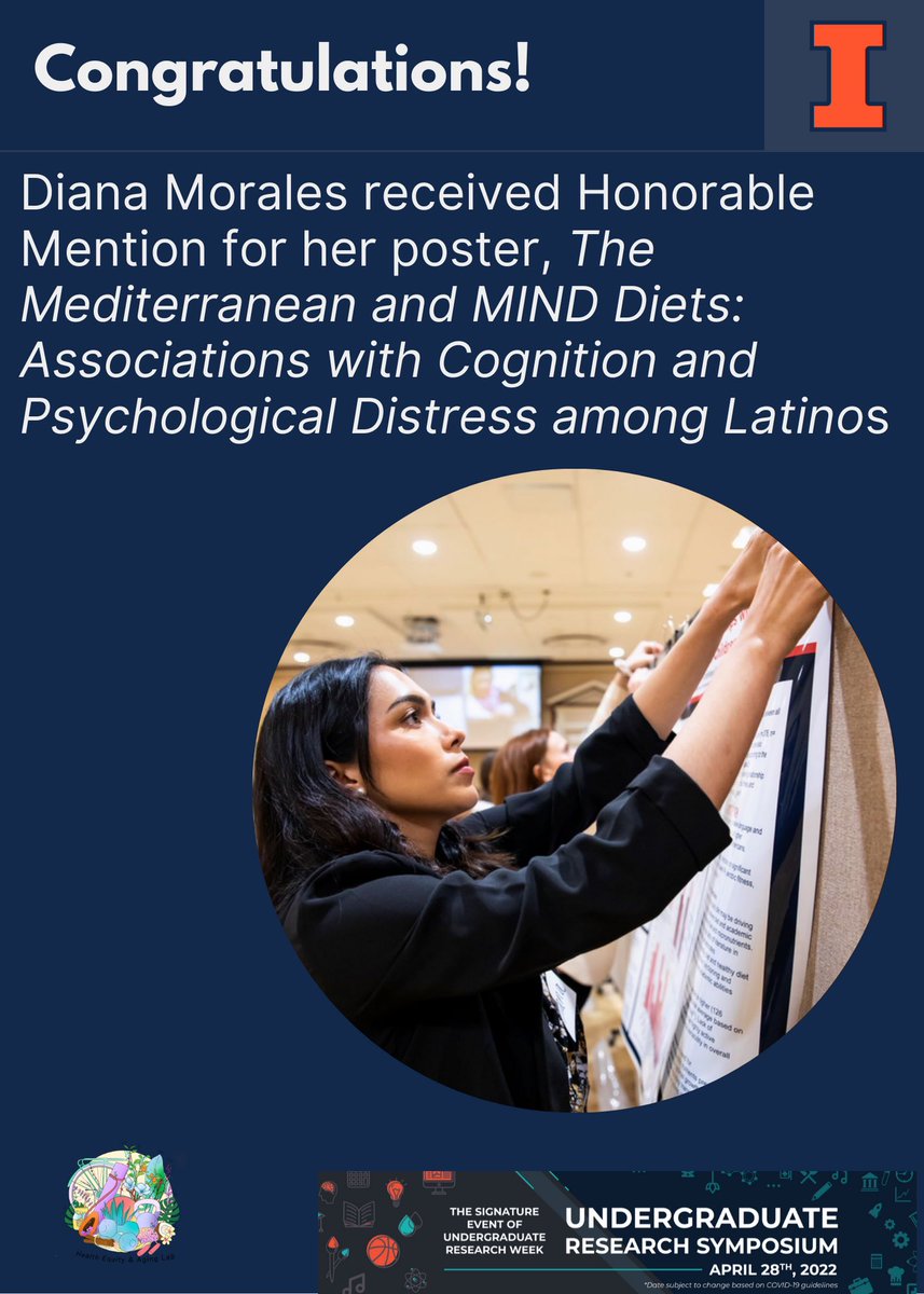 HEALab__'s tweet photo. Congratulations to senior, @phdimrls for receiving Honorable Mention at the @ugresearch_UI symposium! ¡Que orgullo! 🤩 @KCHillinois @SHSillinois @AHSIllinois https://t.co/6ALdPxnRz3