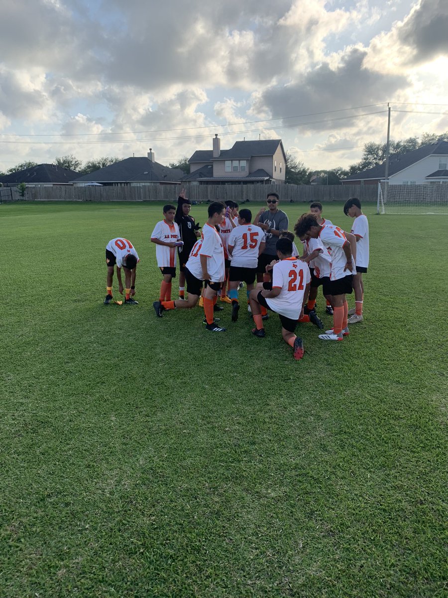 LPJathletics's tweet photo. The 7th grade boys soccer team ends the season with a 7-0 win over Lomax! Great job by these boys and their coaches. @Lpjhbullpups @LPSoccer5 @LPISDAthletics @lpisd https://t.co/9poyQchY9Z