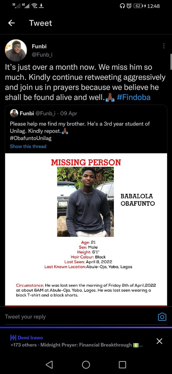 Itsrereloluwa's tweet image. I pray that Oba is found this week.

I pray for speed, clarity and grace in this name.

#TOpray
