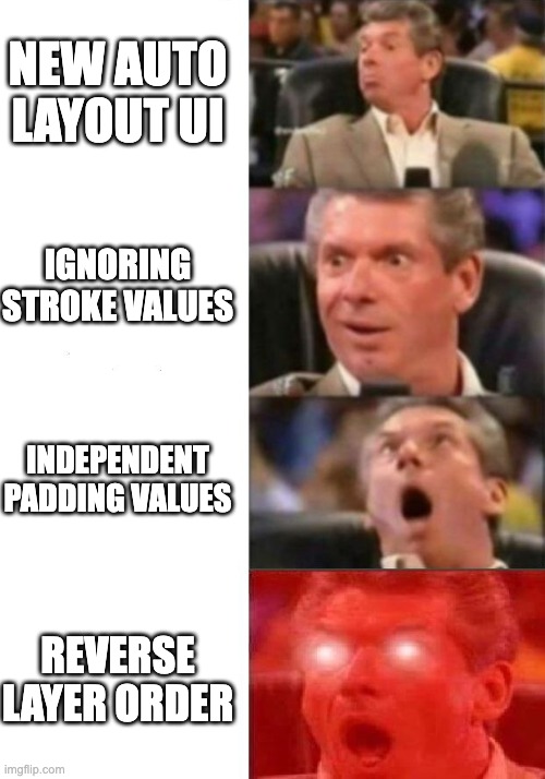 Wow those <a href="/figma/">Figma</a> Auto Layout updates tho…! 🤌 #Config22