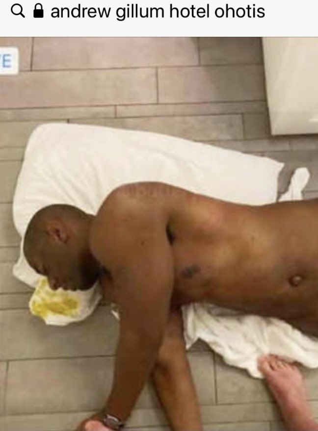 poconomtngirl's tweet photo. Man did Florida dodge a bullet. This pathetic excuse for a human could have been their Governor. Instead they got the best Governor this country has ever had! Dems wanted the one lying on a hotel floor passed out in in his own vomit. #NeverVoteDem https://t.co/wMFHARSRQY