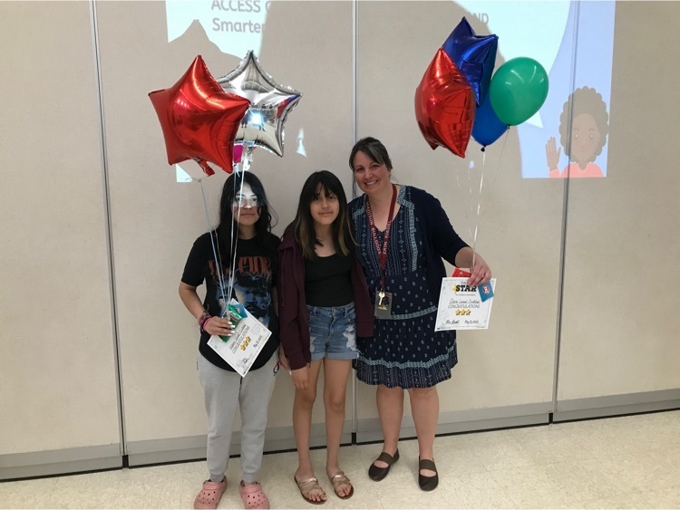 These two students have tested out of English Language Learning because they have worked hard on their English acquisition skills. We are proud of you!