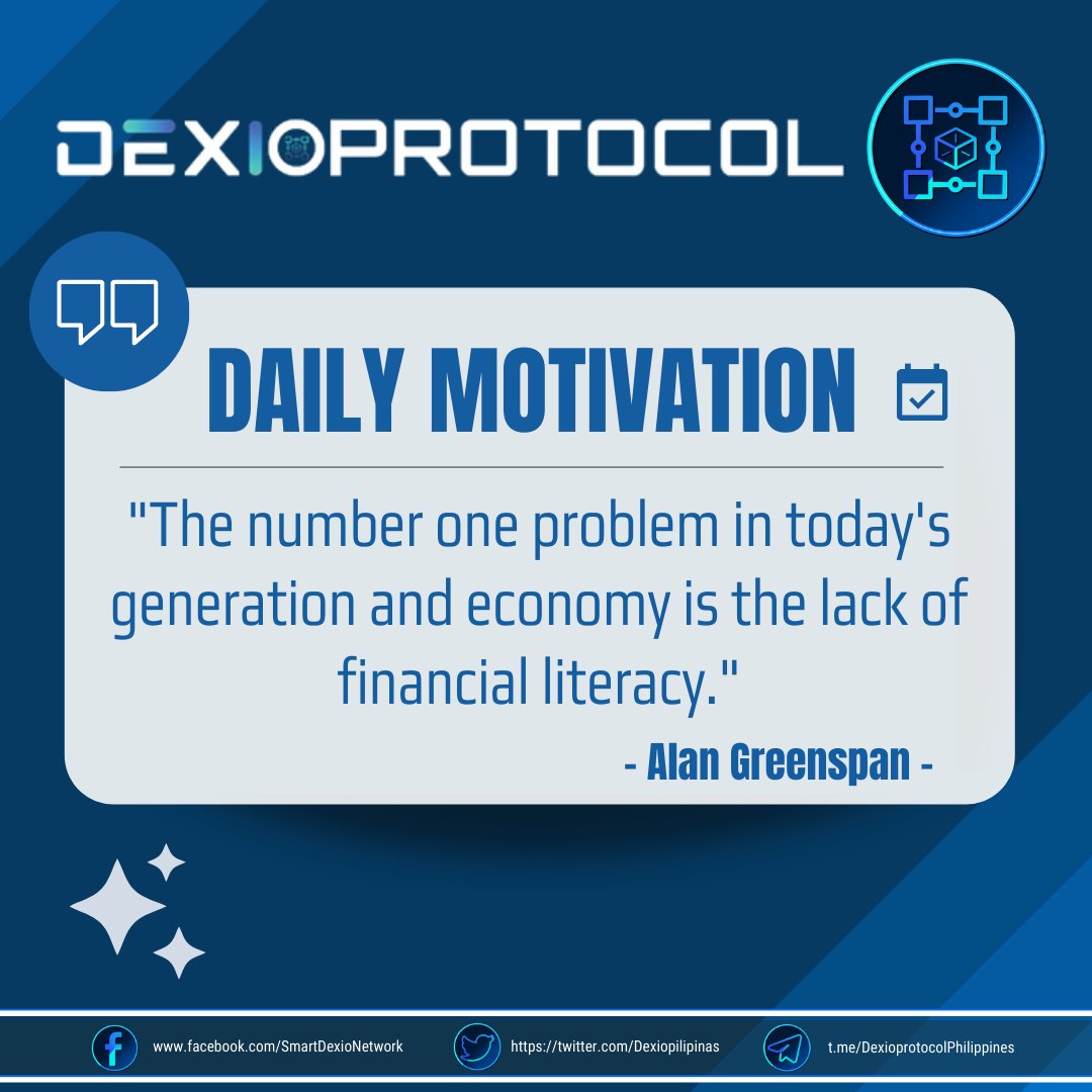 DEXIOPILIPINAS's tweet photo. It's about time!
Kung nakakapag #dyor nga tayo sa games/coins, mas lalong dapat sa financial aspect naten. +1 sa life skill, Lods!!
#financialliteracy #finance #motivationquote #moneyfestation #dexioprotocol #dexiorevolution #money #moneyspeaks #crypto #cryptocurrency #nft #p2e https://t.co/JO9pafm9yd