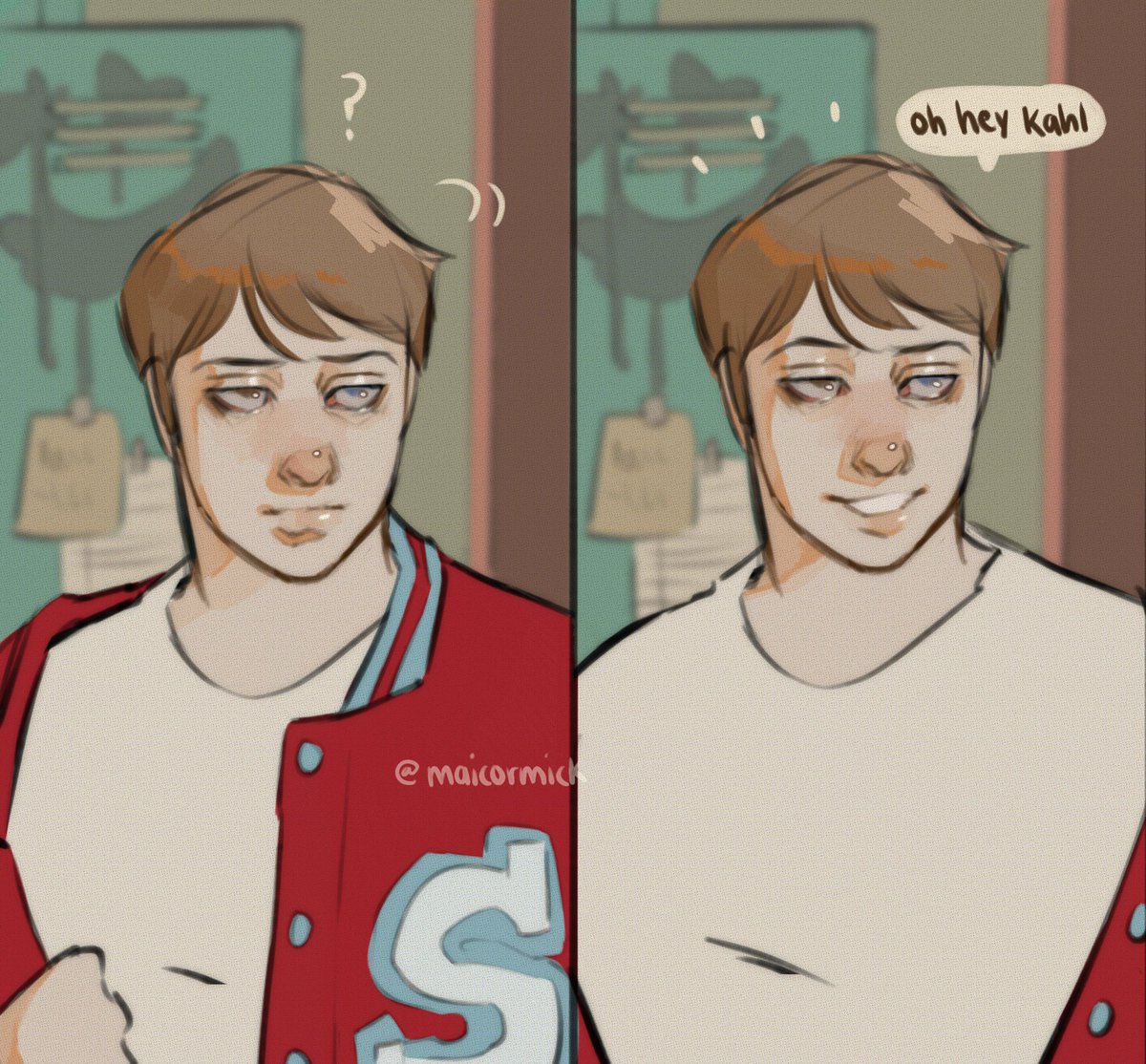 maicormick's tweet photo. maybe in high school he became nicer?🫣

{#SouthPark #southparkfanart #cartman #spkyman #sptwt } https://t.co/sIgWeETVOc