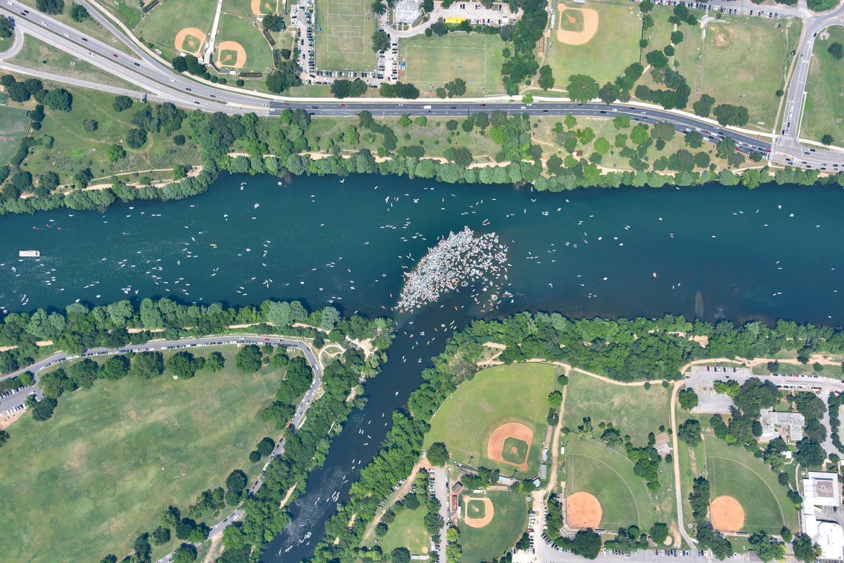 AerialsRed's tweet photo. Check out the Kayak Cove in Austin, TX! On the day that we shot this, it was 102 degrees in Austin! The highest it has been in May in 20 years! https://t.co/PpZ5rIHan9