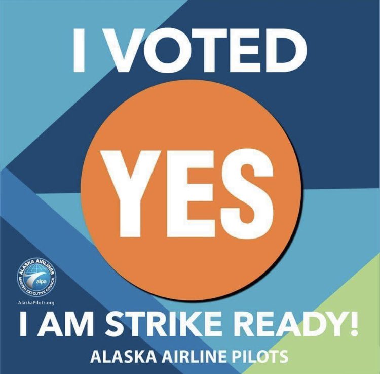 .@AlaskaPilots are ready.    @AlaskaAir is not. @ALPAPilots  @ALPACanada #strikevote #industrystandard #dotherightthing