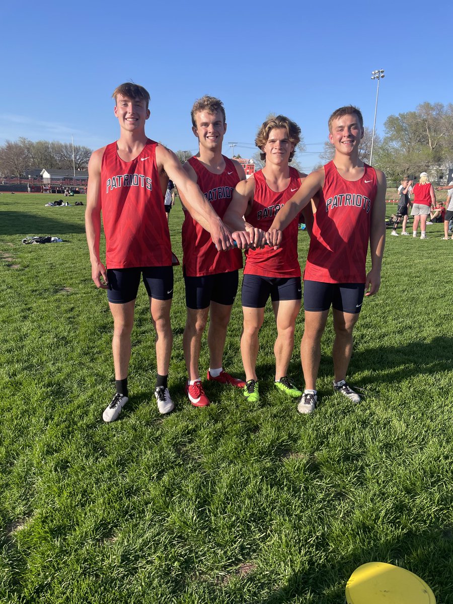 Winner winner chicken dinner! Boys 4x1 district champs!