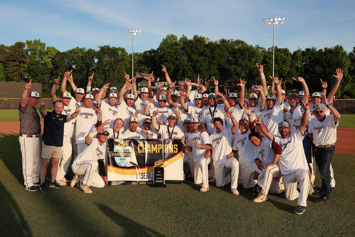 GSC CHAMPIONS 🔥🎉🤩

For the first time in program history, the <a href="/LeeUBaseball/">Lee Flames Baseball</a> Flames are <a href="/GulfSouth/">Gulf South Conference</a> Champions! #FiredUp
