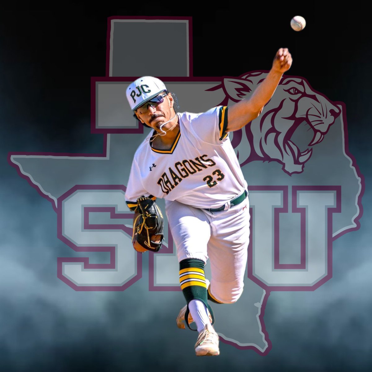 BIG congratulations goes out to Dragon LHP <a href="/dommartinez_/">Domenic</a> on his commitment to Texas Southern University! Headed back to The H! 
#PJCbaseball #D1Dragons #BuiltDifferent