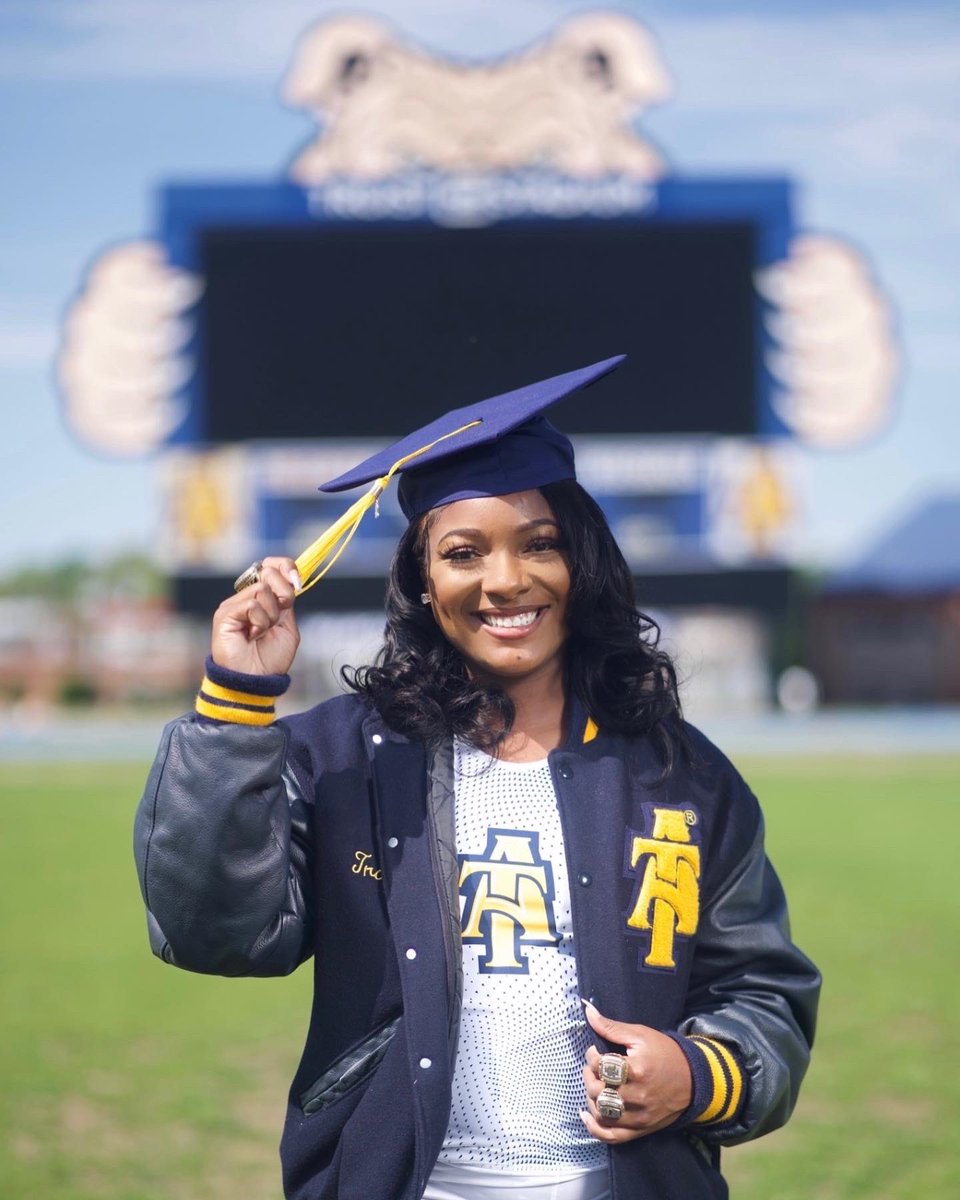 jasmineexoxox's tweet image. Dear NCAT Track and Field,

Four rings later and your 2x Big South Conference Champion and Hammer Throw school record holder is officially signing out. 

Thank you for everything.