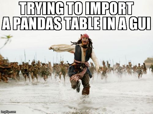 overflow_meme's tweet image. Trying to import a Pandas table in a GUI stackoverflow.com/questions/7219… #pandas #pysimplegui #python