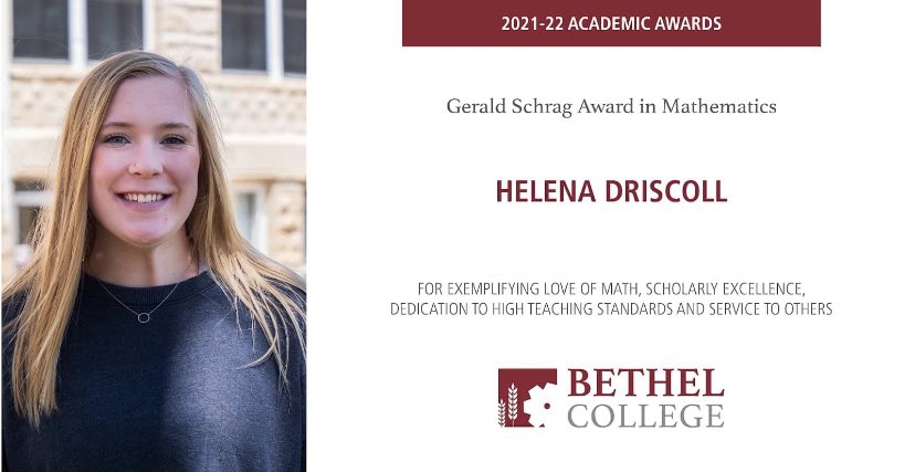 Congrats <a href="/lena_driscoll/">Lee</a> on receiving the Gerald Schrag Award in Mathematics.
📚🏀
#RunWithUs #ScholarAthletes