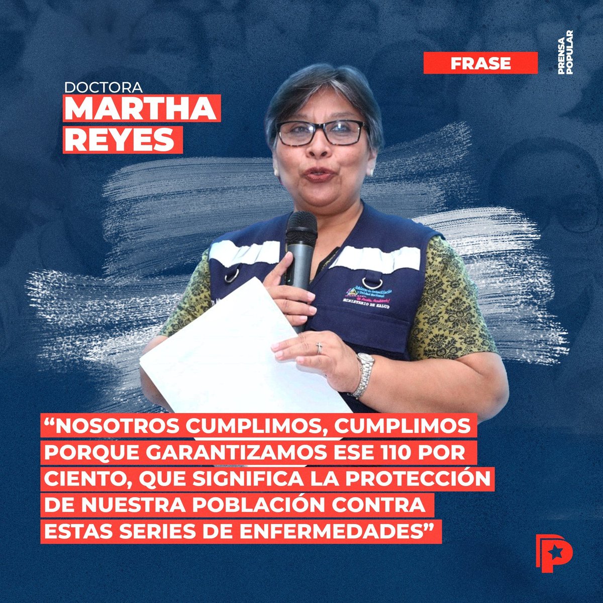 Catalogada como Exitosa la Jornada Nacional  de Vacunación habiendo finalizado con el 110% de la meta programada
#VictoriasDeLaPaz