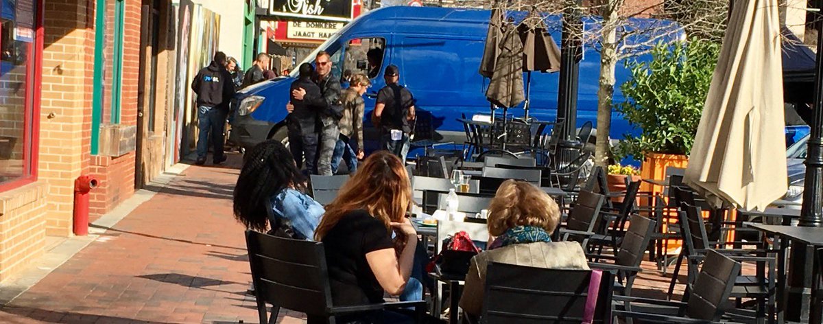 A great throwback pic of <a href="/GeorgeEadsTV/">George Eads</a> I took on the set of <a href="/MacGyverCBS/">MacGyver</a> (2017) episode 17 'Ruler' behind the scenes #macgyver #actorslife #setlife #bts  #SaveMacGyver #BTS