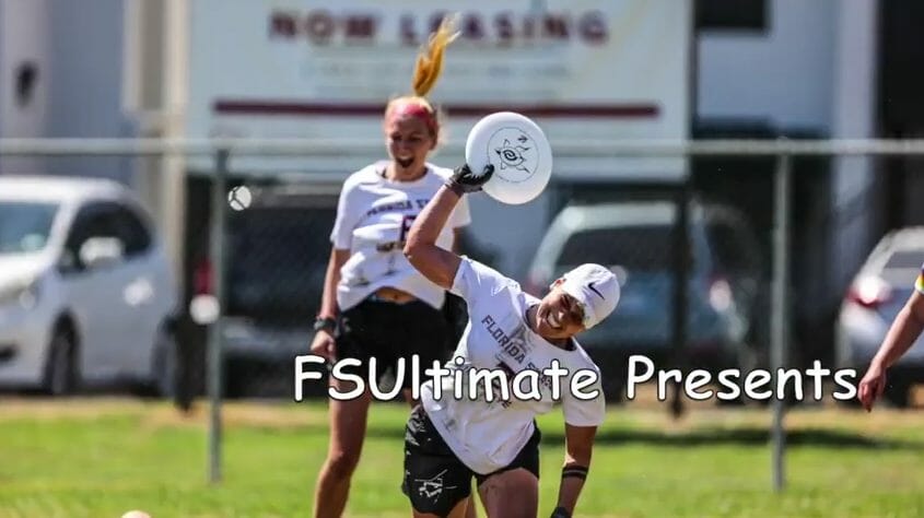 Ultiworld's tweet photo. Florida State @fsu_ultimate's Cami Lamont for Callahan 2022 -> https://t.co/tvN5TSSY4O https://t.co/n3n5uFXGot