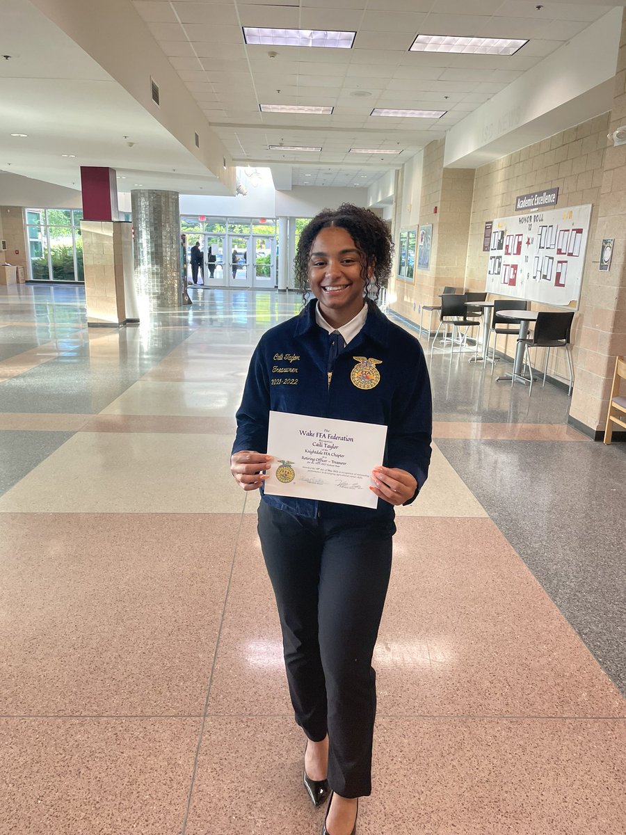 Hello new Wake Federation officers!! Tonight’s FFA banquet was a success, such a great group of young leaders😊 <a href="/kdaleffa/">Knightdale FFA</a> <a href="/wakefedffa/">Wake Federation FFA</a>