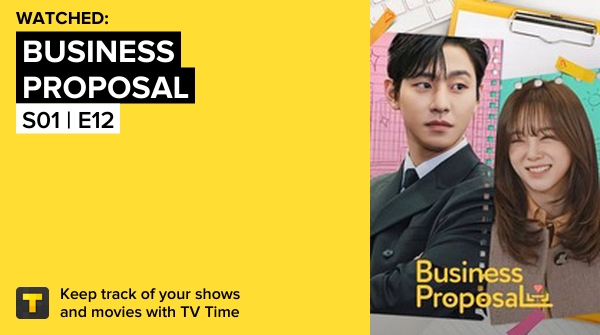 jojo987x's tweet photo. Acabei de assistir o episódio S01 | E12 de Business Proposal! #officeblinddate  https://t.co/Uch47CznfI #tvtime https://t.co/5neDfeGfOO