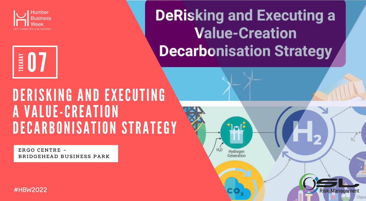 BizWeekHumber's tweet photo. Despite being a huge opportunity, implementing and executing decarbonisation and net-zero projects can carry many risks.

But don't worry, @oslriskmanage are here with DeRisking and Executing a Value-Creation Decarbonisation Strategy.

https://t.co/Lpl3ab9hE4 https://t.co/g3IefbmOAg