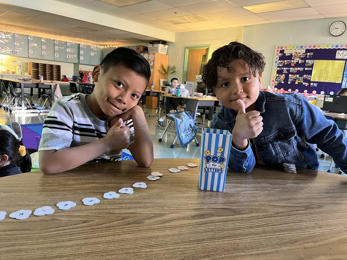 CPESGrade1's tweet photo. Practicing letter name knowledge with a fun game of POP! #cpesbelieves in play based learning https://t.co/d4kYHZZ2LI