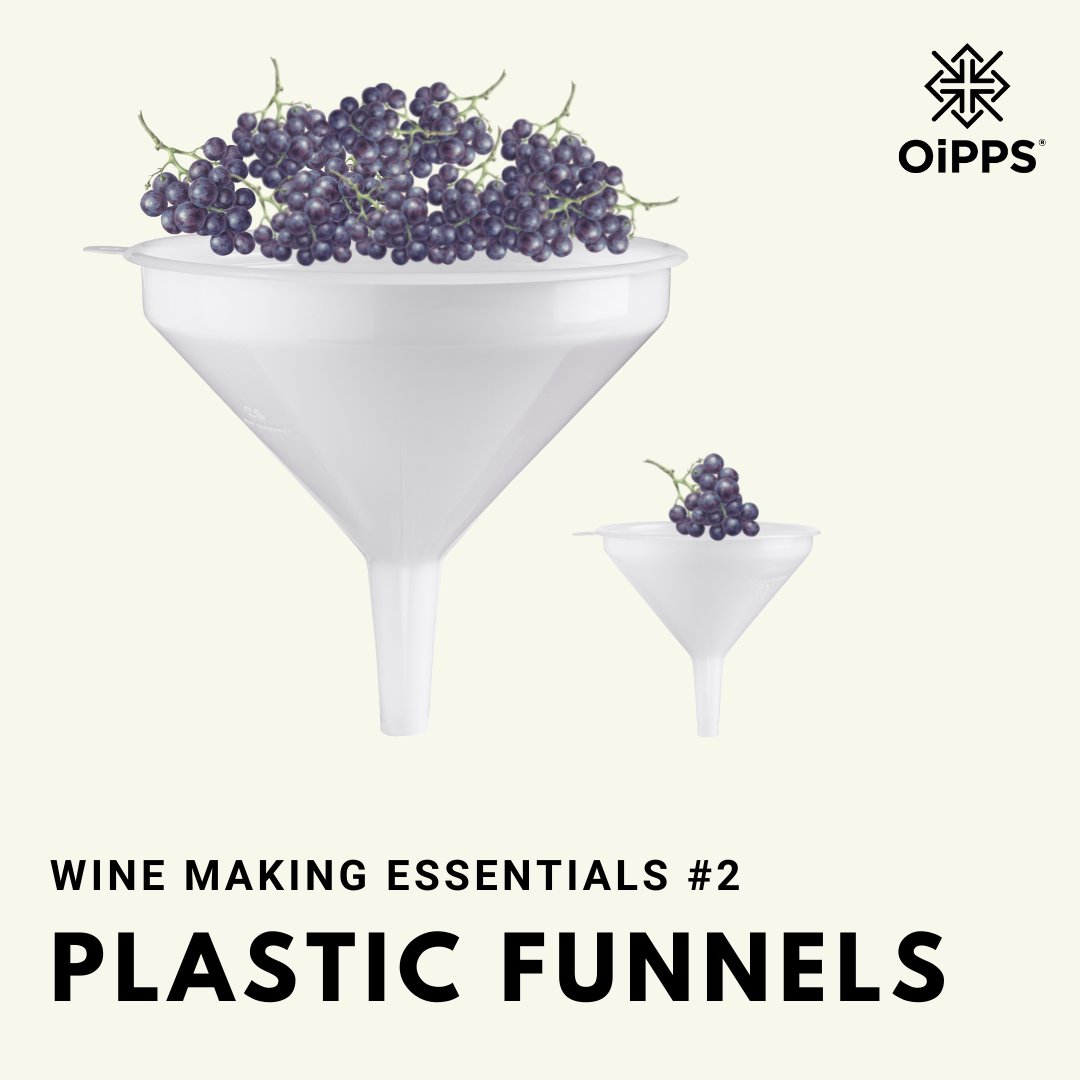OiPPS's tweet photo. Plastic funnels are useful for all sorts of filtering and decanting duties. Available in sizes from 100mm right up to 420mm! 
#winemaking #wine #OiPPS #PlasticFunnel #Funnel #WineFunnel #HomeBrewing #HomeBrew #Making https://t.co/8eh8RXCcCU