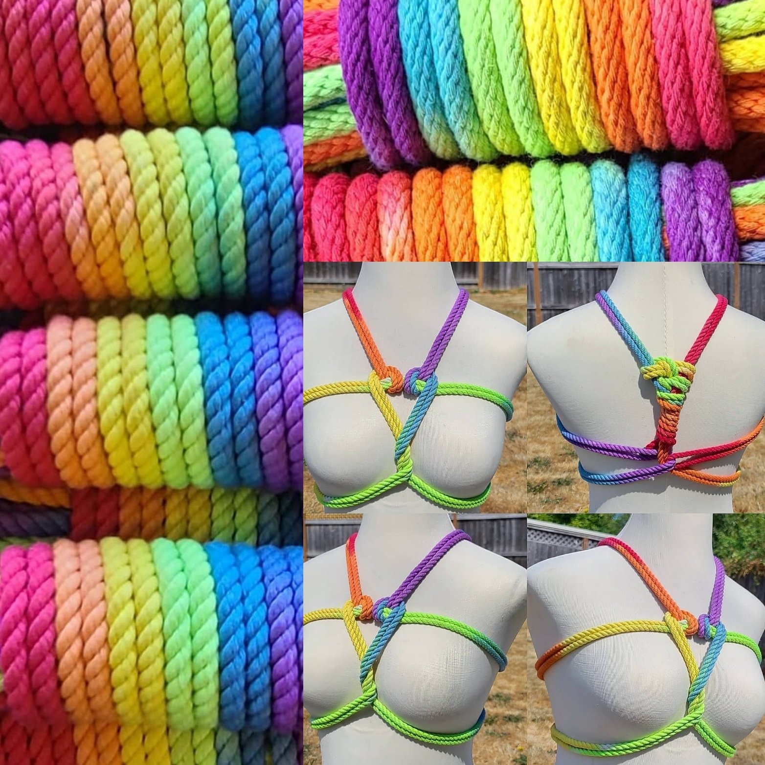 Rope Bound Kitten on X: FLASH SALE! 30ft rainbow solid braid and