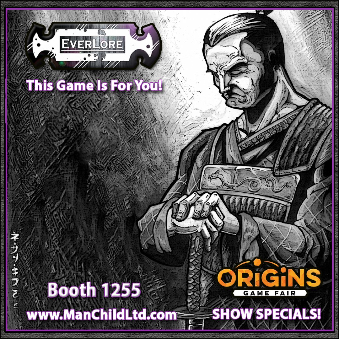 originsgames's tweet photo. Break free of classes and levels to customize a character whose legend will stand the test of time. EverLore is a BoundLess system offered by ManChild, Ltd.
Visit Booth 1255. This Game Is For You! #EverLoreGame #ORIGINSGAMEFAIR #SmallBusiness https://t.co/3C68nuOwAd 
(Sponsored) https://t.co/vjcVoGdhMV