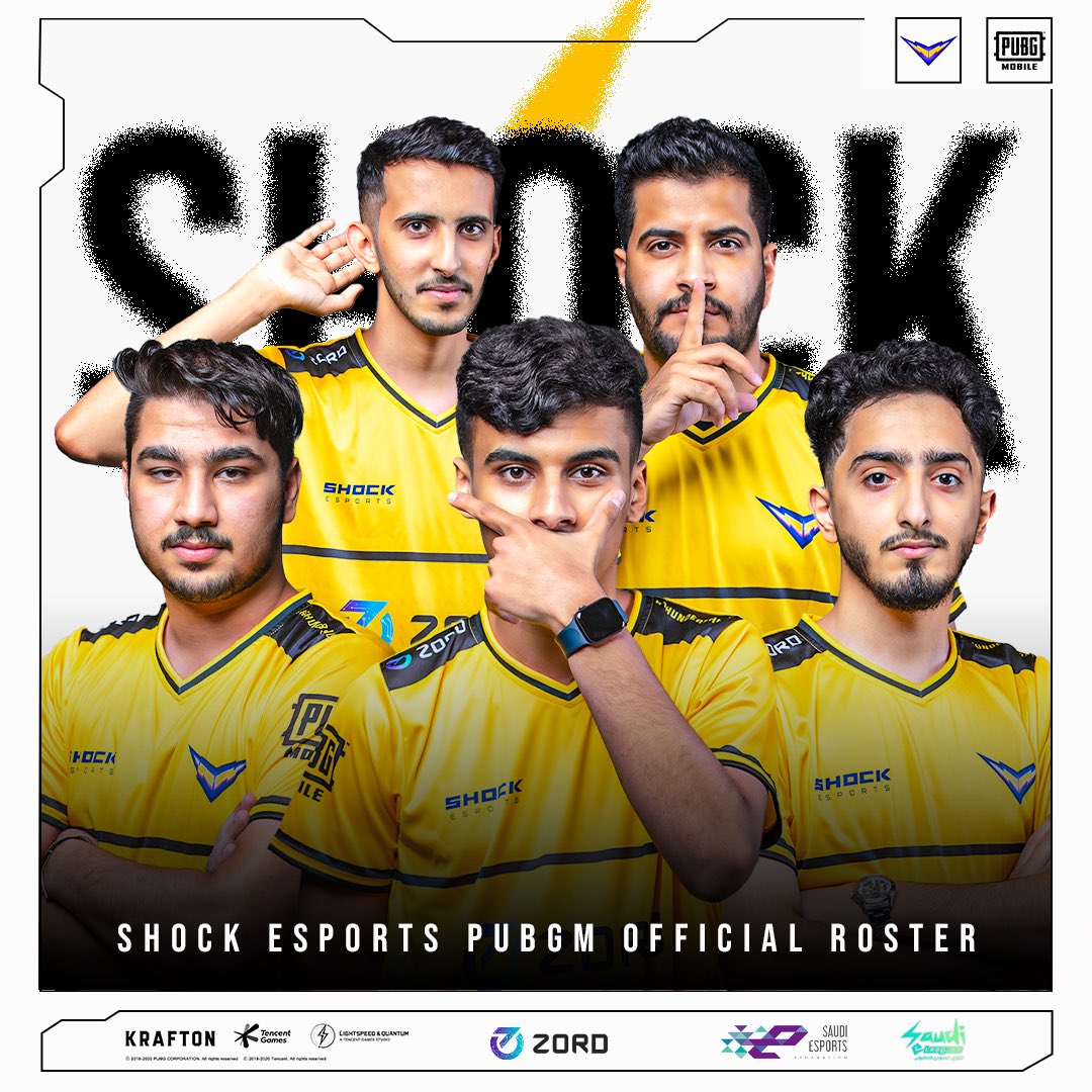 ShockEsports_'s tweet photo. We are proud to announce the
Shockers who will represent Shock E-Sports team in the upcoming Saudi E-League and other competitions ⚡️
يسرنا الاعلان عن ممثلين شوك ايسبورت للمنافسة في الدوري السعودي الالكتروني ⚡️
#Thundershock ⚡️
#Saudieleague
#pubg
#pubgmobile https://t.co/jDnhY6LcnW