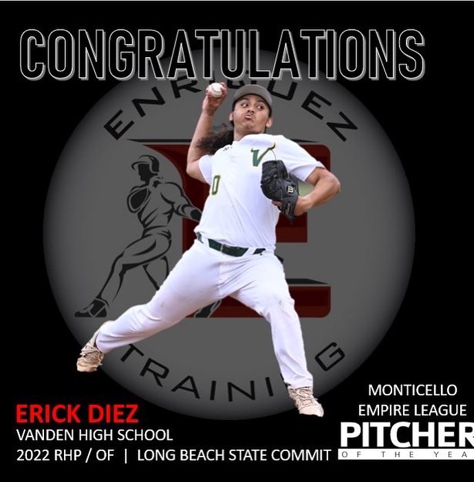 ⭐️ ALL-LEAGUE ⭐️⁣
⁣
Congratulations to these four Enriquez Training players for taking home Monticello Empire League awards…⁣
⁣
Jack Brooks - MVP⁣
Erick Diez - Pitcher of the Year⁣
DJ Anderson - Honorable Mention⁣
Kyle Sandler - Honorable Mention ⁣