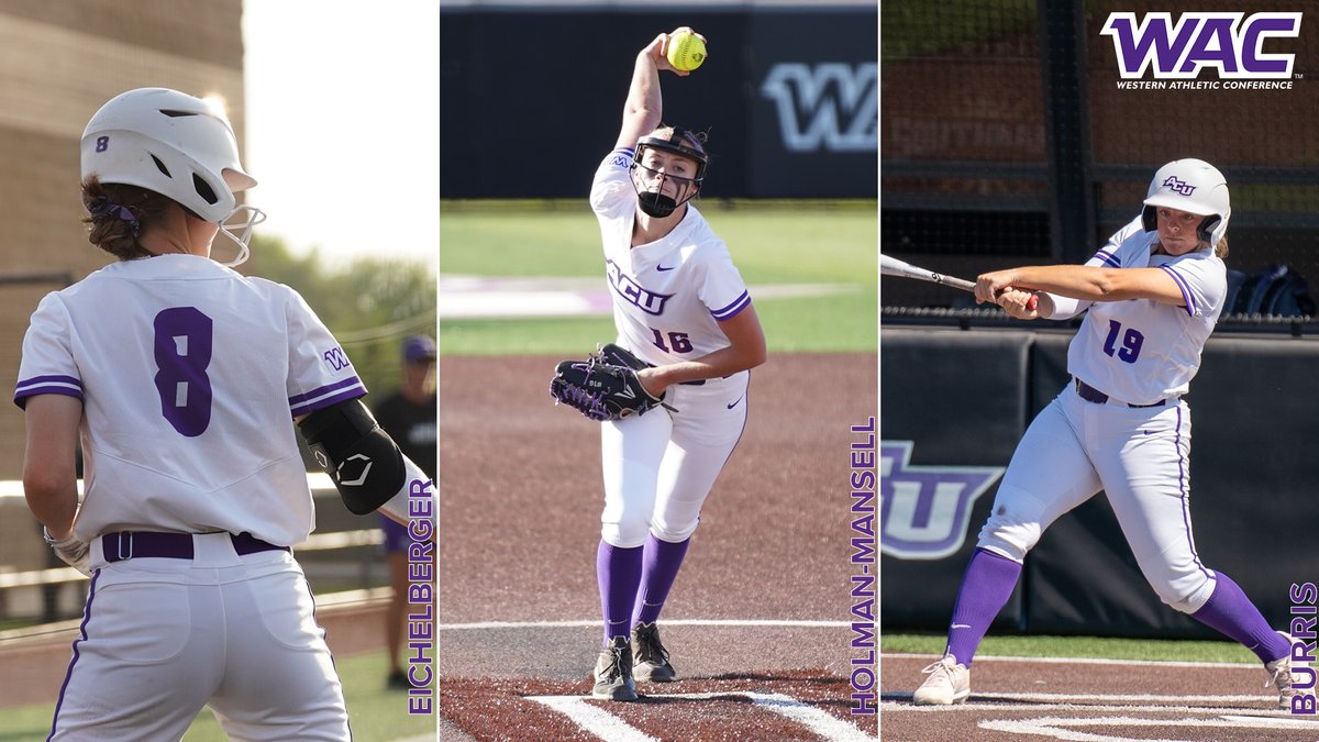ACU_Softball's tweet photo. Your Wildcats had three players named to the All-WAC Second Team!

Congrats to @calieburris, @mercedes_ike13, and @sidneyholman!

Story ➡️ https://t.co/y3EjHzLnHE 

#GoWildcats https://t.co/GgK0hbcEjN