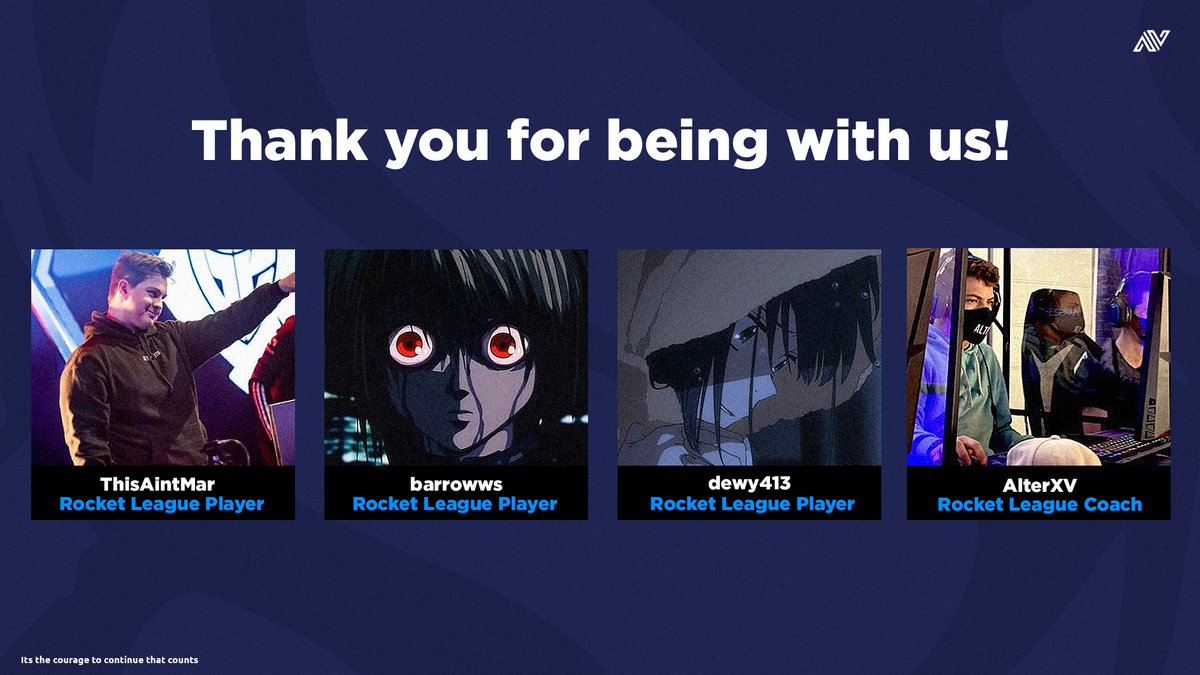 TeamAVIDITYY's tweet photo. We are saying Goodbye to our Rocket League Team.
 
Our previous players have given Team Avidity a good start with them being our first ever eSports Team Roster for Rocket League. Thank you for joining us back in February of 2022, and we wish you the best with your coming future! https://t.co/mTSmcnpW4A