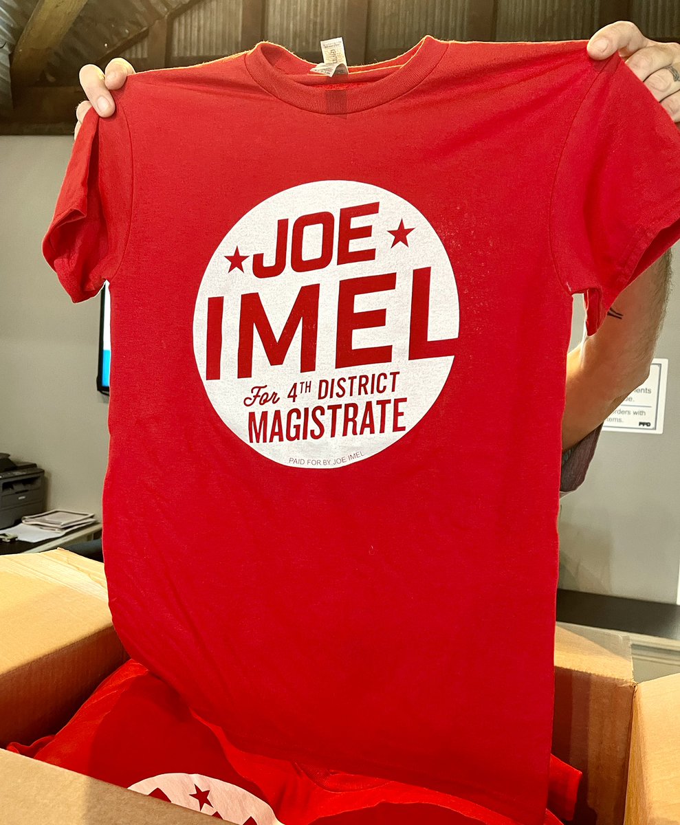 @joeimel for magistrate (@joeimel_vote) on Twitter photo Campaign shirts have arrived! Look for family, friends holding signs, supporting my bid to be your next 4th District Magistrate in <a href="/WarrenCountyGov/">Warren County, KY Government</a> Early voting starts Thursday. Find voting center at joeimel.com/vote I’m asking for your support, more importantly your vote! Campaign shirts have arrived! Look for family, friends holding signs, supporting my bid to be your next 4th District Magistrate in <a href="/WarrenCountyGov/">Warren County, KY Government</a> Early voting starts Thursday. Find voting center at joeimel.com/vote I’m asking for your support, more importantly your vote!