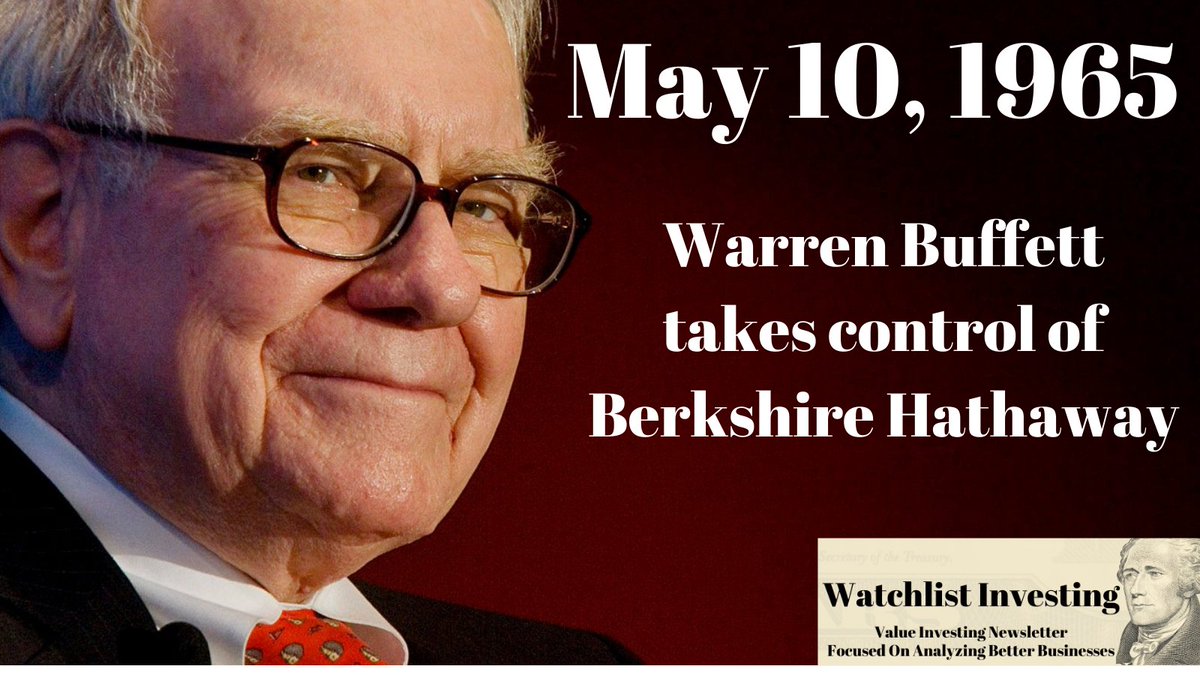 BRK_Student's tweet photo. Today marks 57 years since @WarrenBuffett took control of $BRKA. https://t.co/Y4koOLZIMS