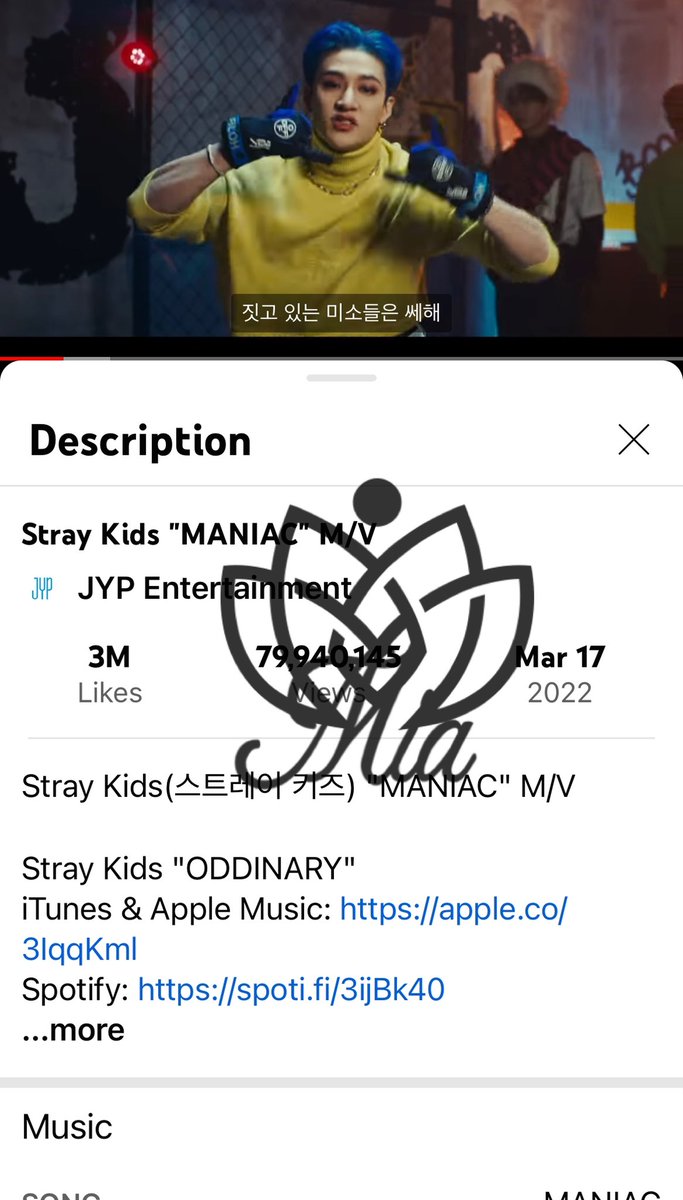 mia893223324's tweet photo. @hyunjinandme08 Let’s go keep streaming #MANIAC_SKZ SOTY by #StrayKids AOTY #ODDINARY @Stray_Kids!!! Also let’s stream #Thunderous #roadto200 #teamthunderous https://t.co/313svN3ddw