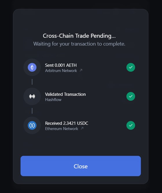 BoatTanawat's tweet photo. new experience to bridging on @hashflow_

Episode II — Attack of ArbitrumMission
#Ethereum #arbitrum
#Hashverse $HFT #crosschainswap #Hashflow #Hashgang 
#defi #multichain #Metaverse https://t.co/NbrZylikZ1