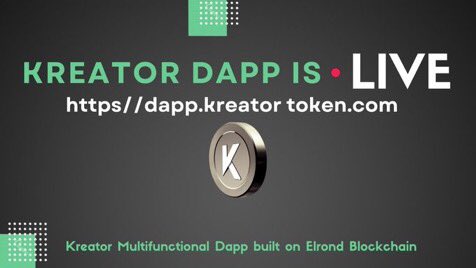 Kreator_Token's tweet photo. The Kreator DApp is live.

To Celebrate the Launch of the DApp, we will be Airdropping the Kreator Token to first set of persons to Check out the Kreator DApp. https://t.co/Wft8SnRR7E