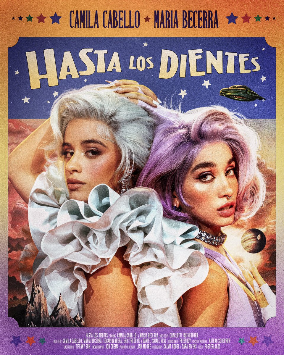 PopCrave's tweet photo. The music video for @Camila_Cabello’s “Hasta Los Dientes” featuring @MariaBecerra22 will be released Friday, May 13. 👽 https://t.co/1fBCxuwwwj