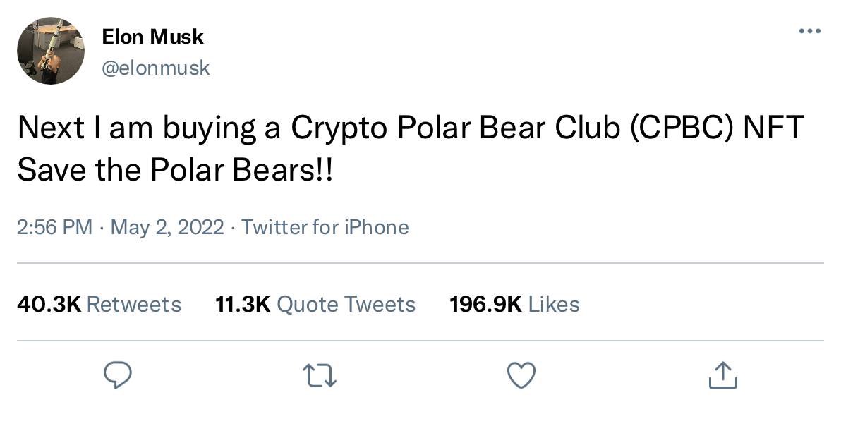 Come join the Polar Bear Army 🐻‍❄️ <a href="/elonmusk/">Elon Musk</a>