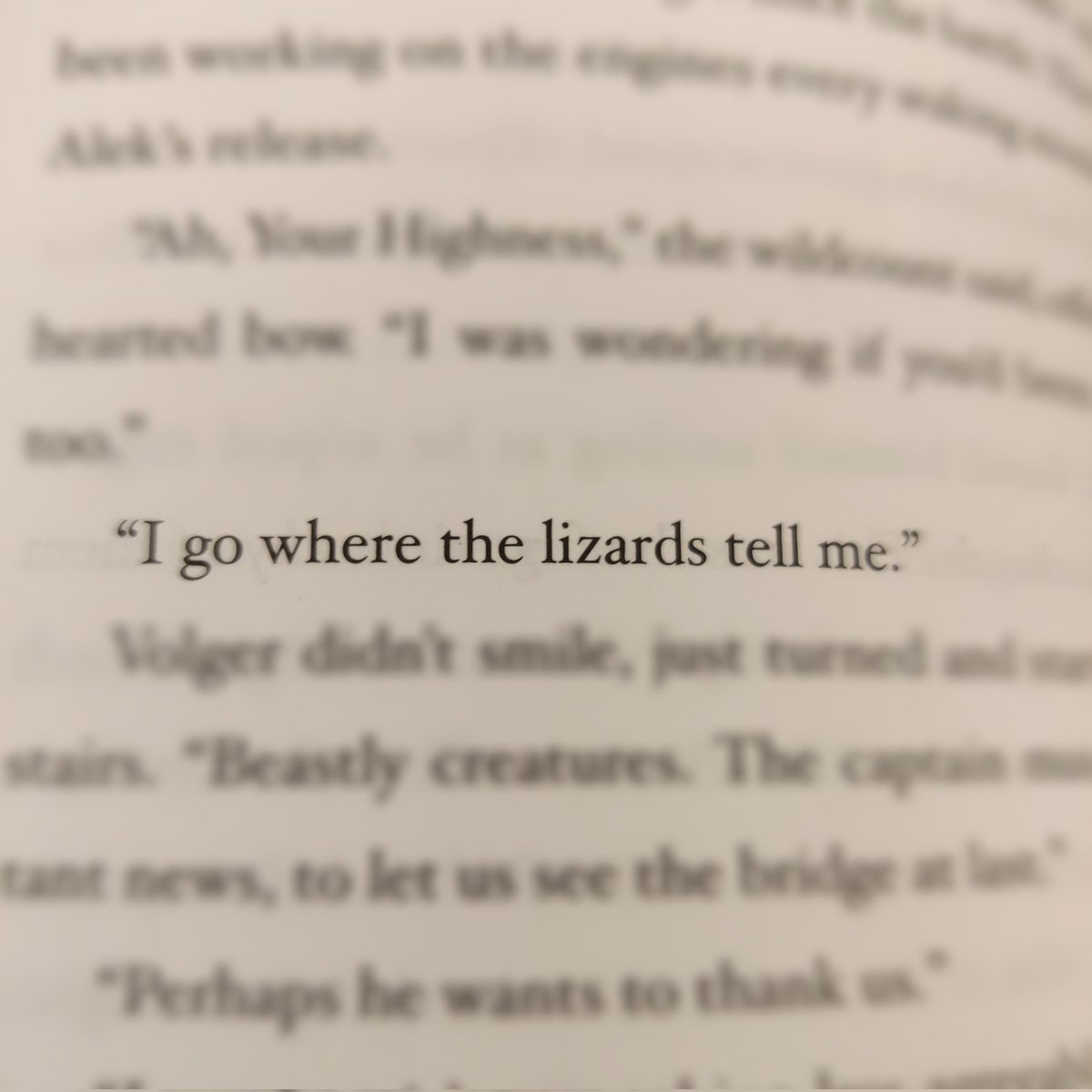 AdmiteloSoyGeek's tweet photo. "I go where the lizards tell me"
Scott Westerfeld
BEHEMOTH
thanx @DarthLobitou
for the #bookrecommendations
#lizards
#book #bookquotes #behemoth #leviathan #goliath #scottwesterfeld #citaliteraria #libros #librosrecomendados #citadelibros https://t.co/32Djubg4an