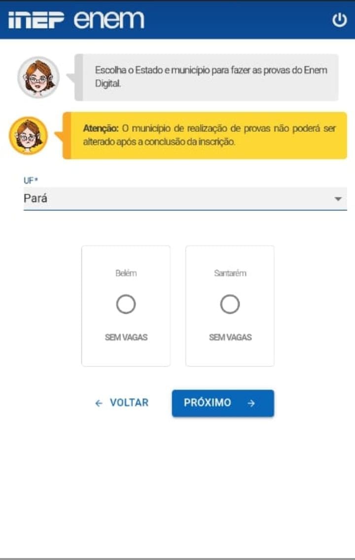 belemnoticiasof's tweet photo. URGENTE 🚨🚨🚨

Estudantes denunciam que não há mais vagas para o Enem Digital nas cidades de Belém e Santarém. https://t.co/xEiOlpBu55