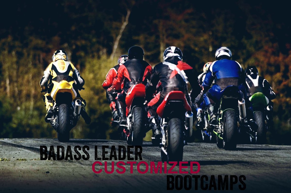 Our #BadassLeader bootcamps are an opportunity to combine people, work, and play, to ignite a passion for leadership in your team and get everyone fired up to work together to achieve epic results! 

Learn more here: badassleader.com/livetolead/bad…

#LivetoLead #EverydayLeaders
