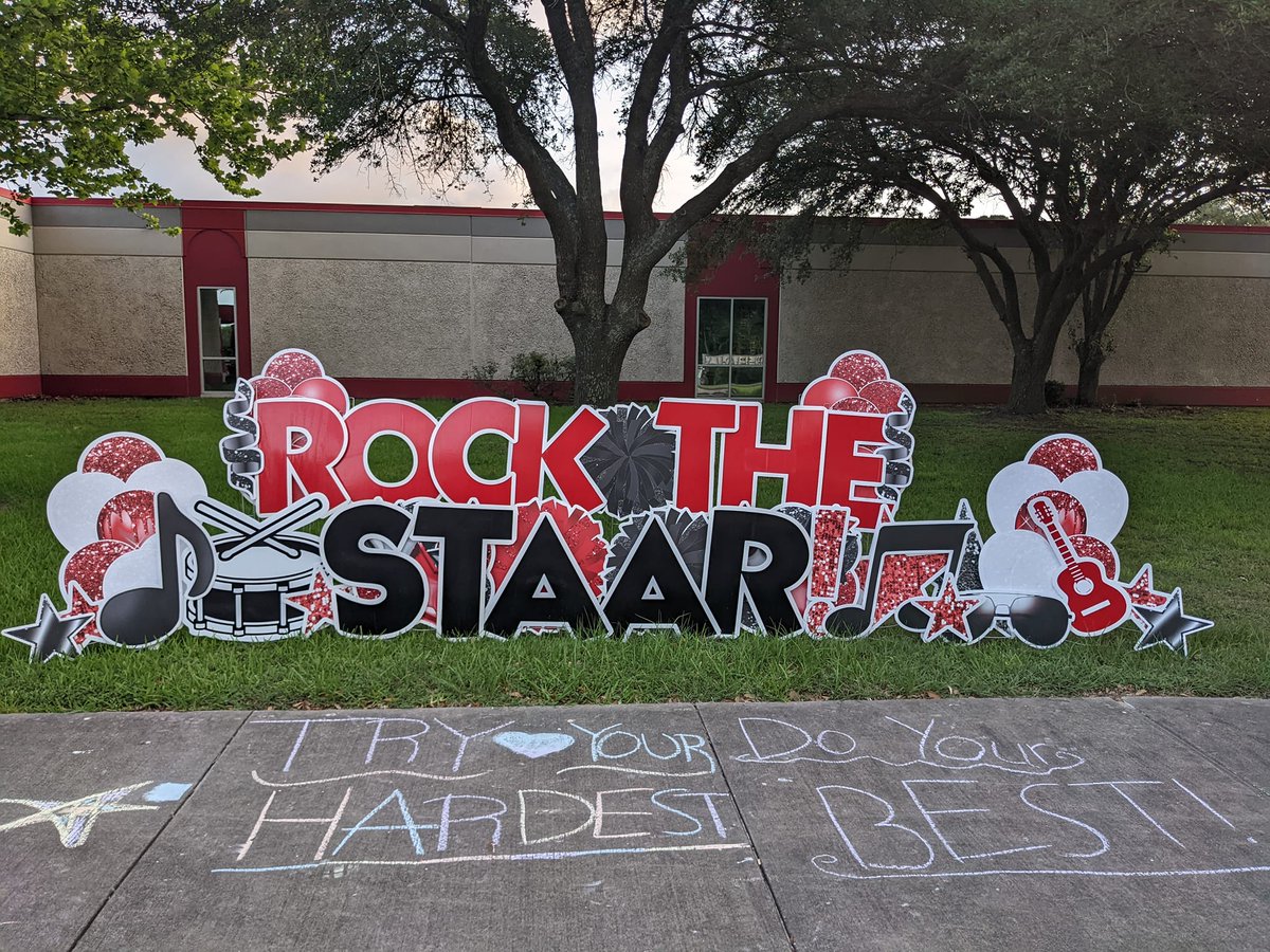 CrosbyISD's tweet photo. We 👀 you, @BarrettElemCISD & @NESCrosby!! Cougars, try your hardest and do your best! You got this!
#thisisnow
#staarwars
#rockthestaar https://t.co/NpHbxGCHL0
