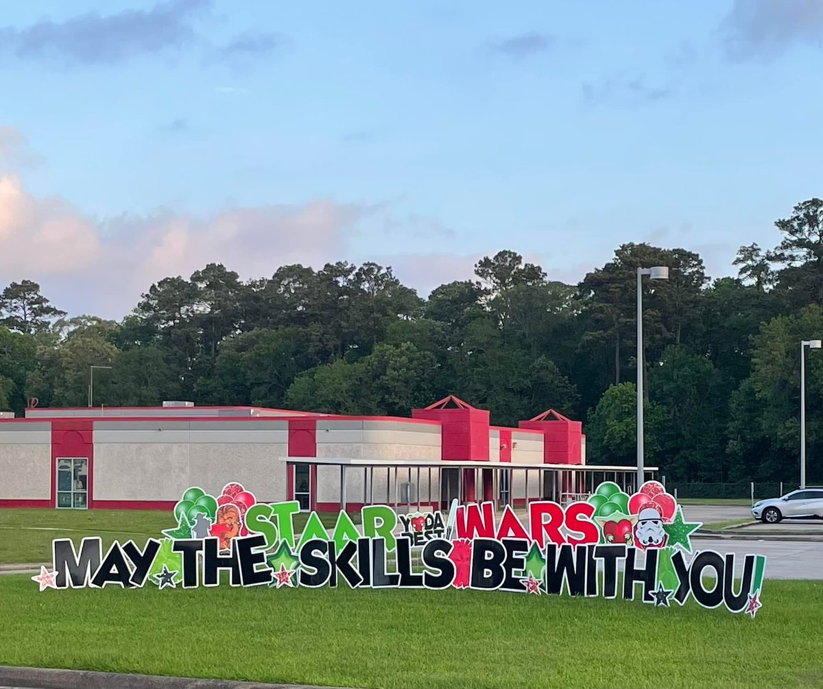 CrosbyISD's tweet photo. We 👀 you, @BarrettElemCISD & @NESCrosby!! Cougars, try your hardest and do your best! You got this!
#thisisnow
#staarwars
#rockthestaar https://t.co/NpHbxGCHL0