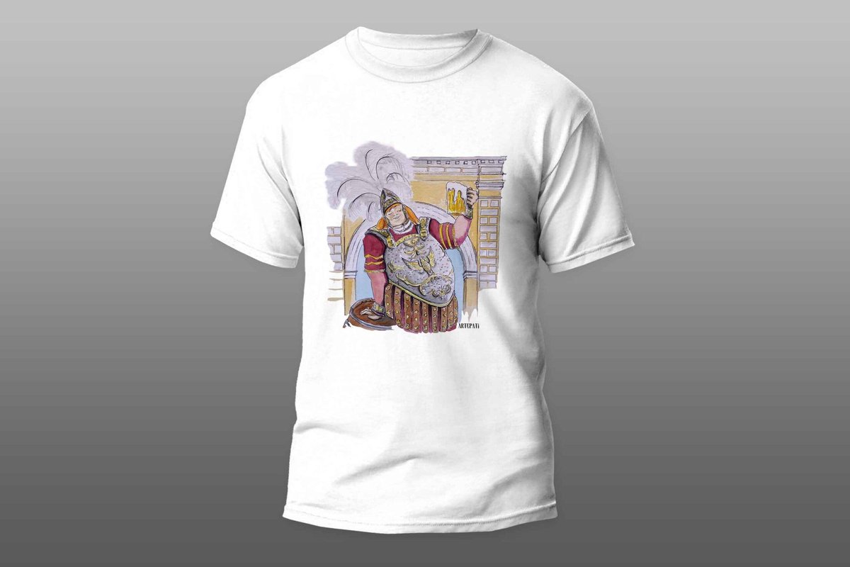 Los amigos de <a href="/Arteepati/">Artepati</a> me han propuesto el reto de conseguir esta camiseta del Gambrinus Macarenus, y sólo necesito 50 RT.
Si llega a 100 RT le pido que sortee otra entre los que participen y además sigan las 2 cuentas.
SPQHIS, SPQR, Twitter, haced vuestra magia.