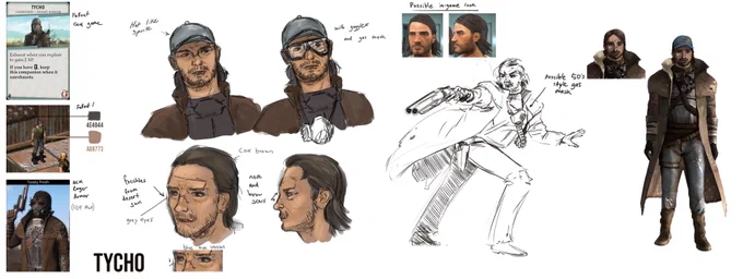Happy to say I'll be contributing some art for @FalloutVault13 as a volunteer concept artist! 

Tycho, a generic ghoul, and Set 